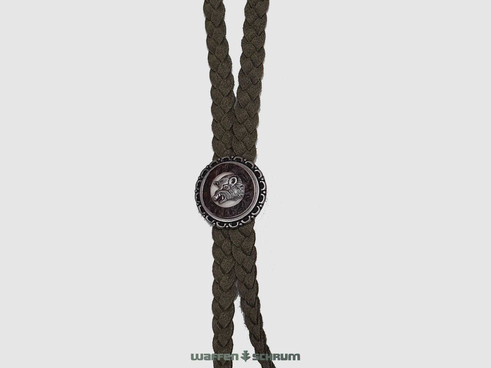 Haenel Hirschhornwaren Trachtenband Wildschwein Oliv