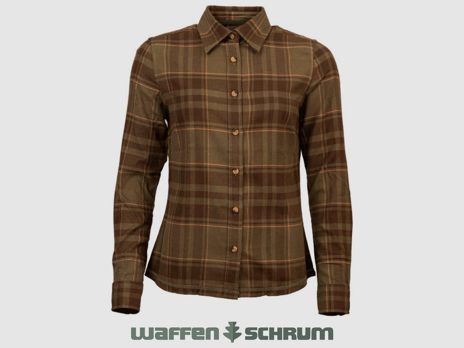 Böcker Bluse Flanell Carla Oliv