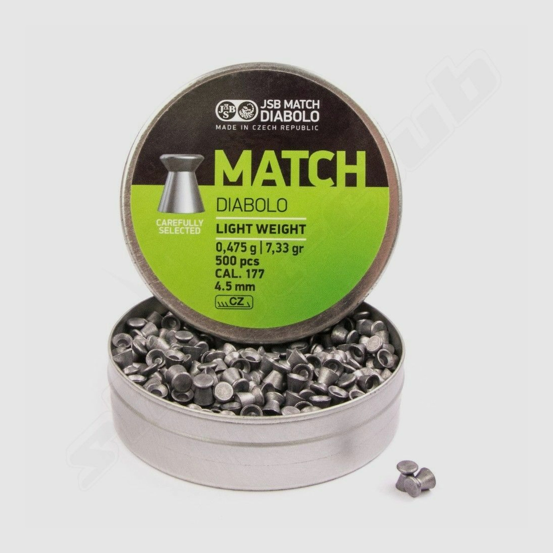 JSB Match Diabolos ( grün ) 4,5mm / 0,475 g / 500 Stk
