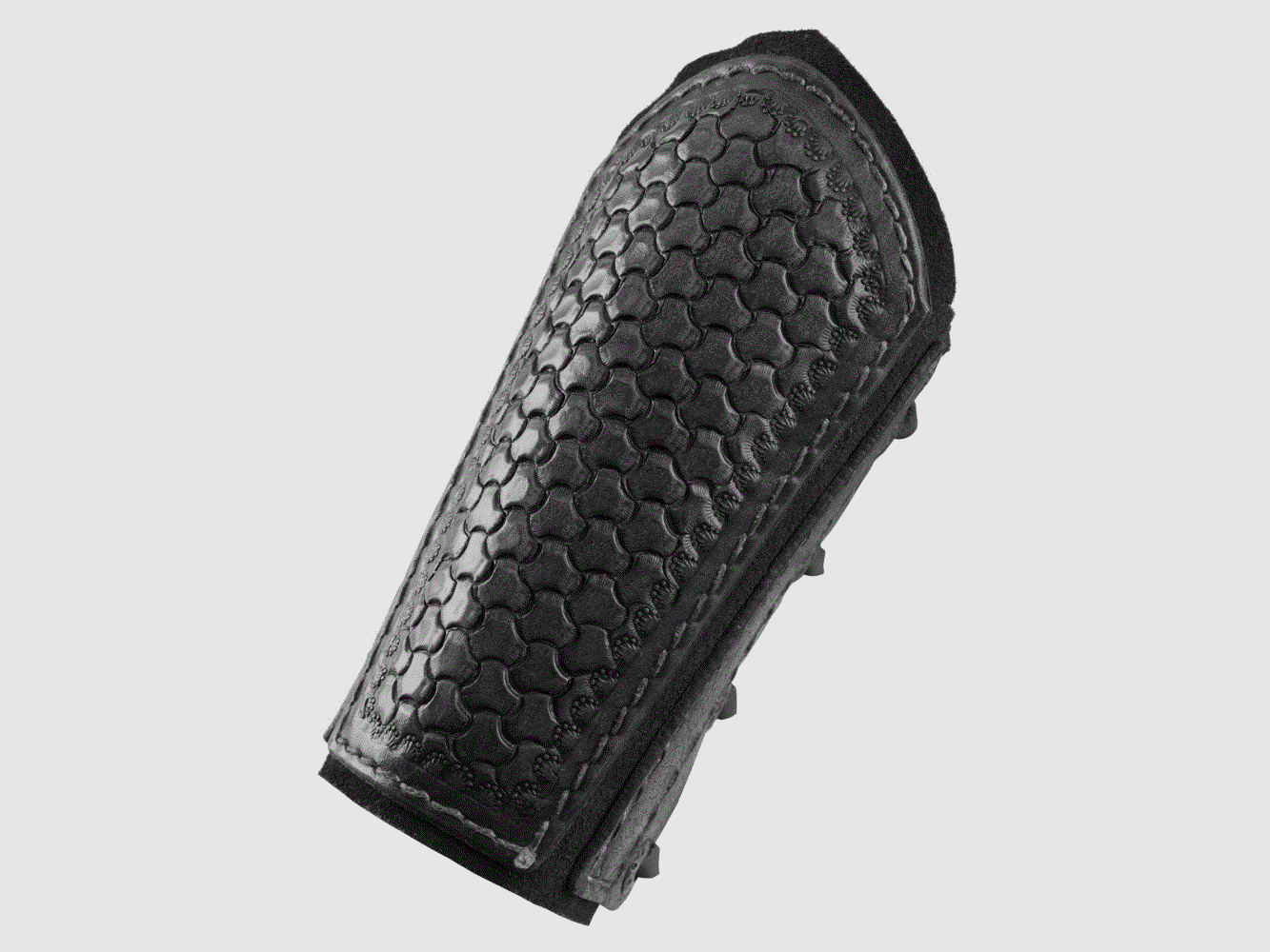 Ulfberth leather arm protectors with embossing and suede, pair, various colors