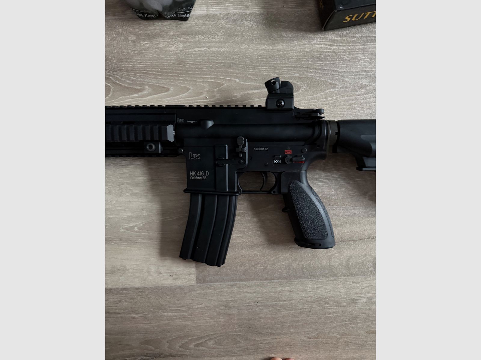 Heckler & Koch HK416 A5 czarny pełnometalowy karabin softair kaliber 6 mm BB gaz Blowback (P18), zdjęcie 11 z 14
