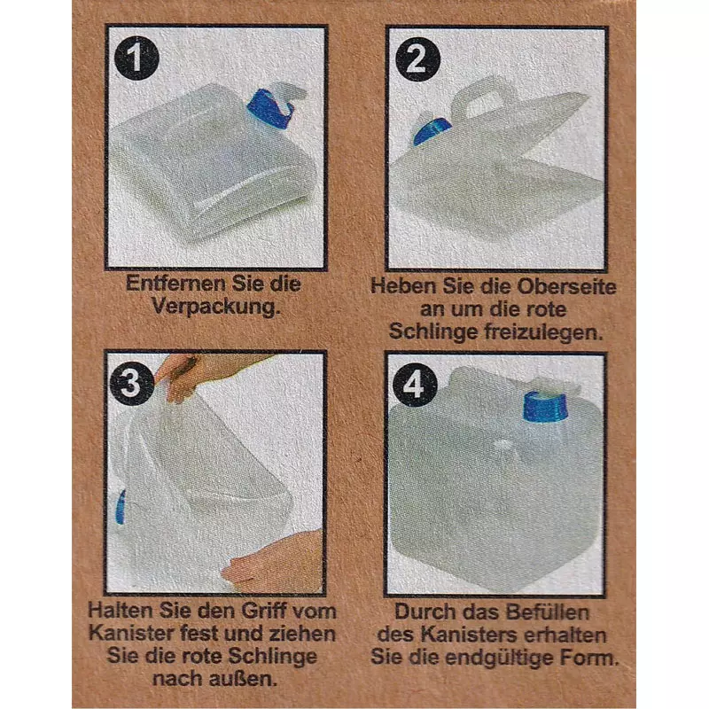 Tanica pieghevole per acqua (5 litri), immagine 3 di 3