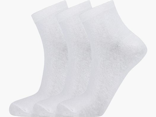 Endurance Mallorca Quarter Running Socks White - 3-pack 43/46