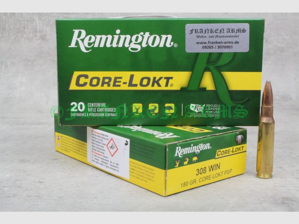 Remington Core-Lokt PSP .308 Win. 180gr 11,7g 20 Stück Staffelpreise