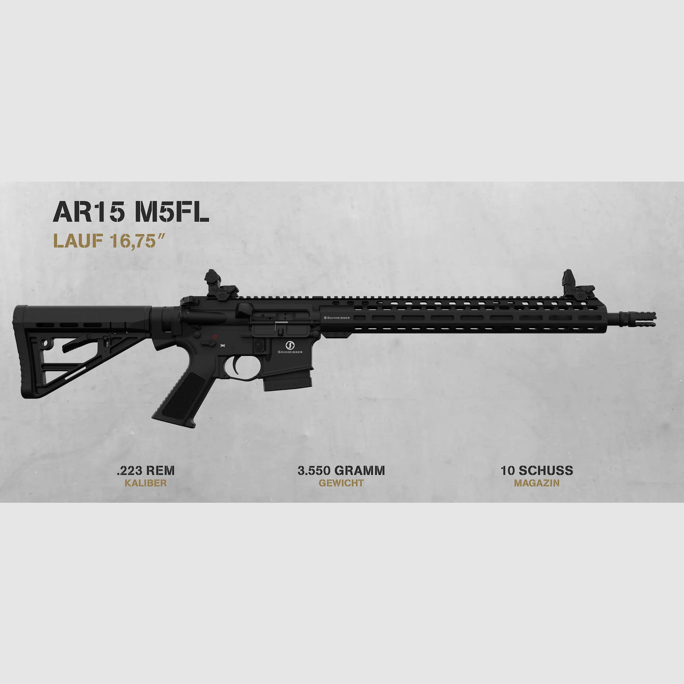 Schmeisser AR15 M5FL 16,75" .223 Rem.