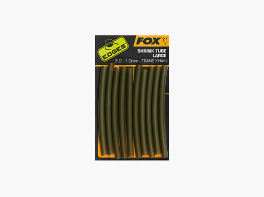 FOX – EDGES™ SHRINK TUBE LARGE 3.0-1.0mm – TRANS KHAKI (10PCS)