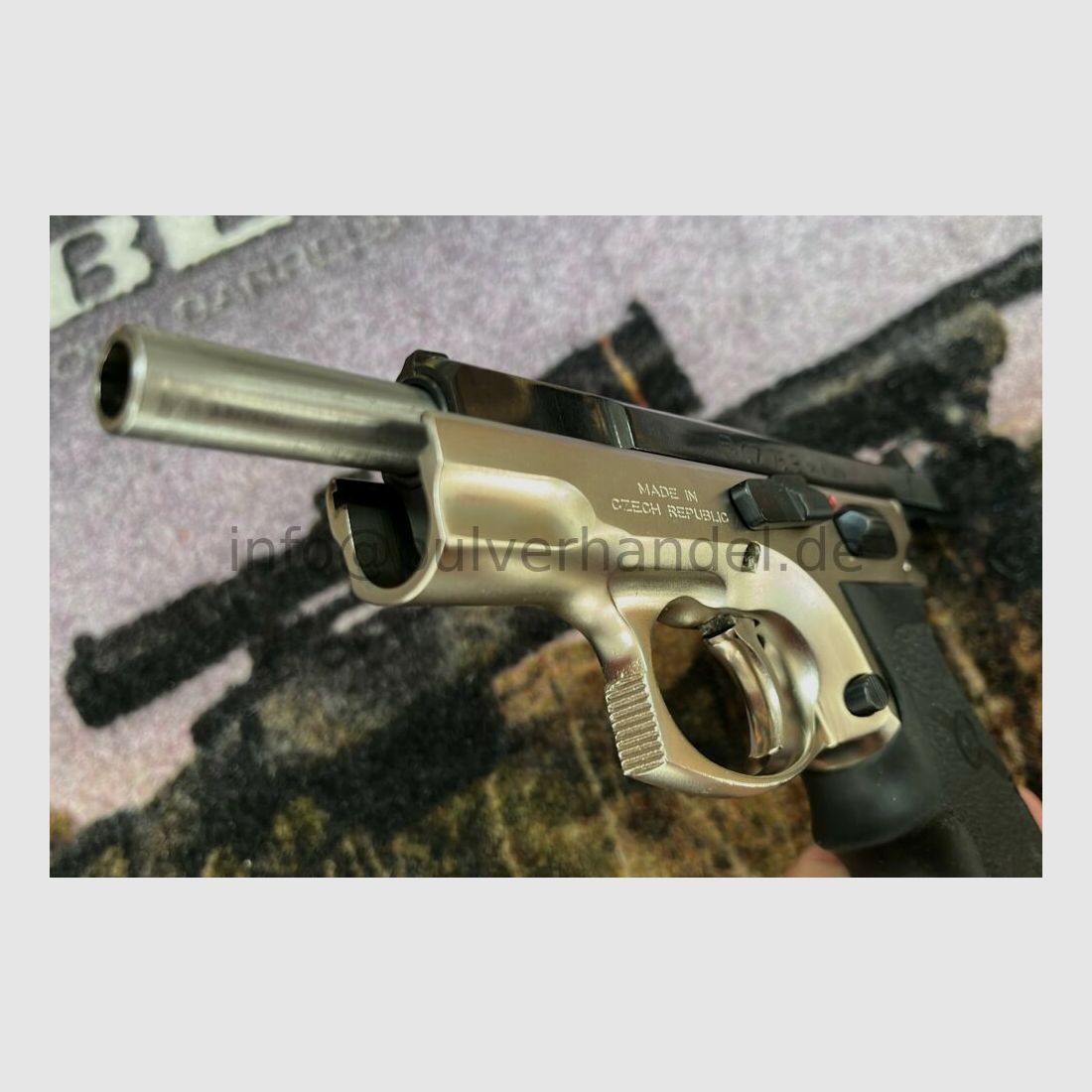 CZ75B BiColor Neuwertig 9mmLuger Bicolor & HOGUE Griff