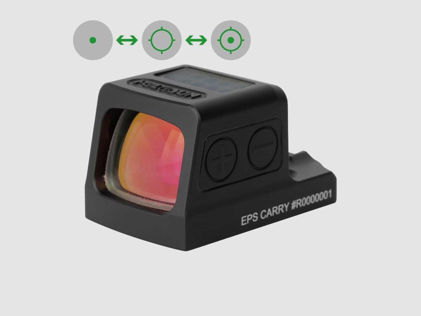 Holosun Reflexvisier EPS-CARRY-GR-MRS mit grünem Wechselabsehen: 2MOA Dot, 32MOA Circledot & 32MOA Circle, Bild 1 von 9