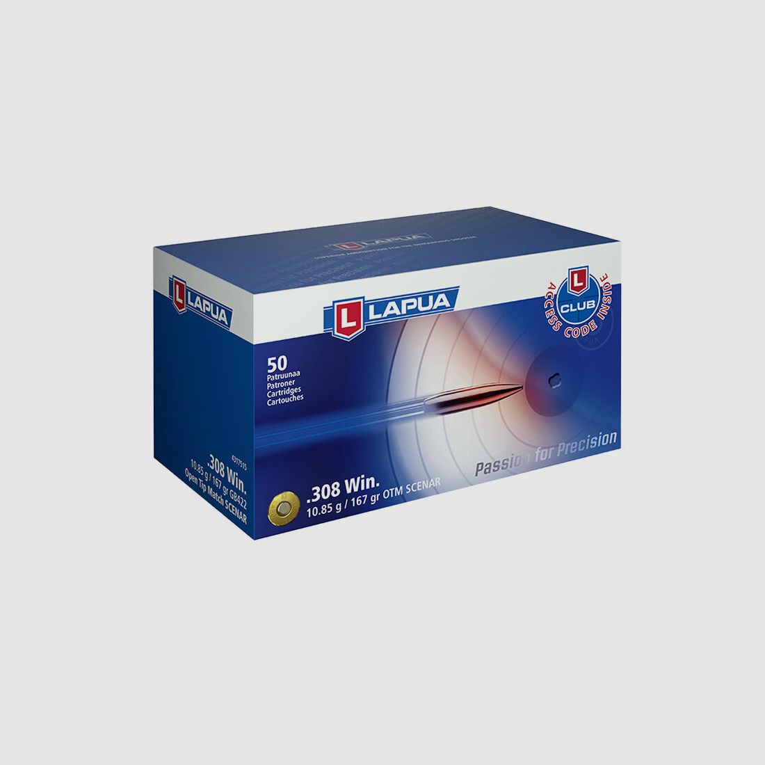 Lapua Scenar OTM 10,85g /167gr. 50St .308Win