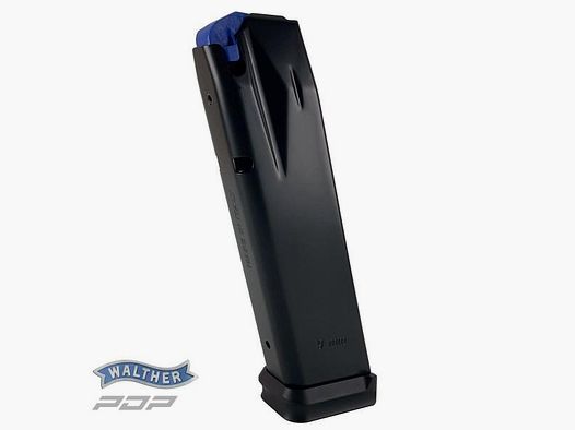 WALTHER Magazin f. PDP-FS/PDP-Pro/PDP-SF 9mmLuger  18Schuss ALU BLACK