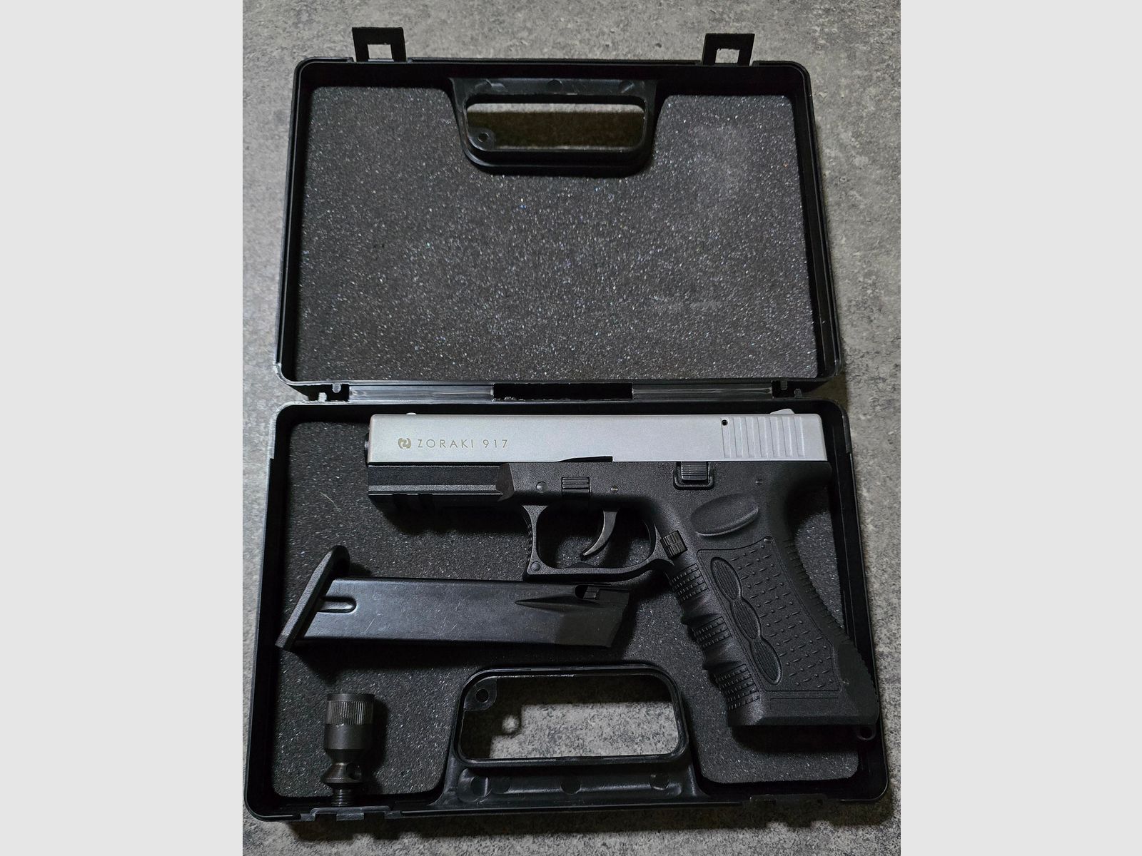 Zoraki 917 ancien PTB 1023 pistolet d'alarme 9mm PAK Silvester