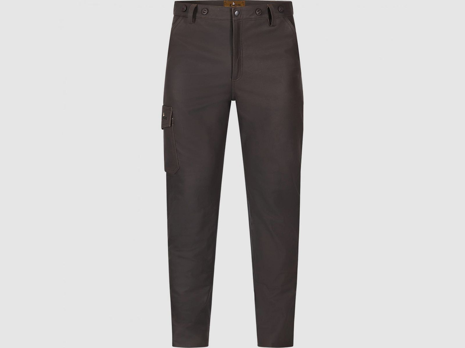 Nubucklederen broek Sprinz heren (bruin)
