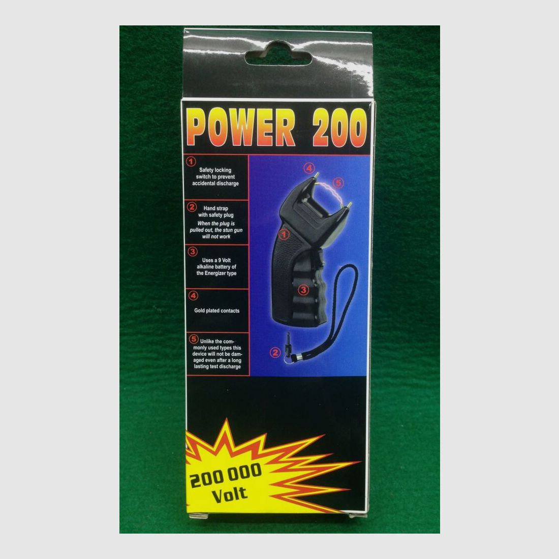 Potenza 200	 Storditore elettrico 200 000 Volt, immagine 3 di 5