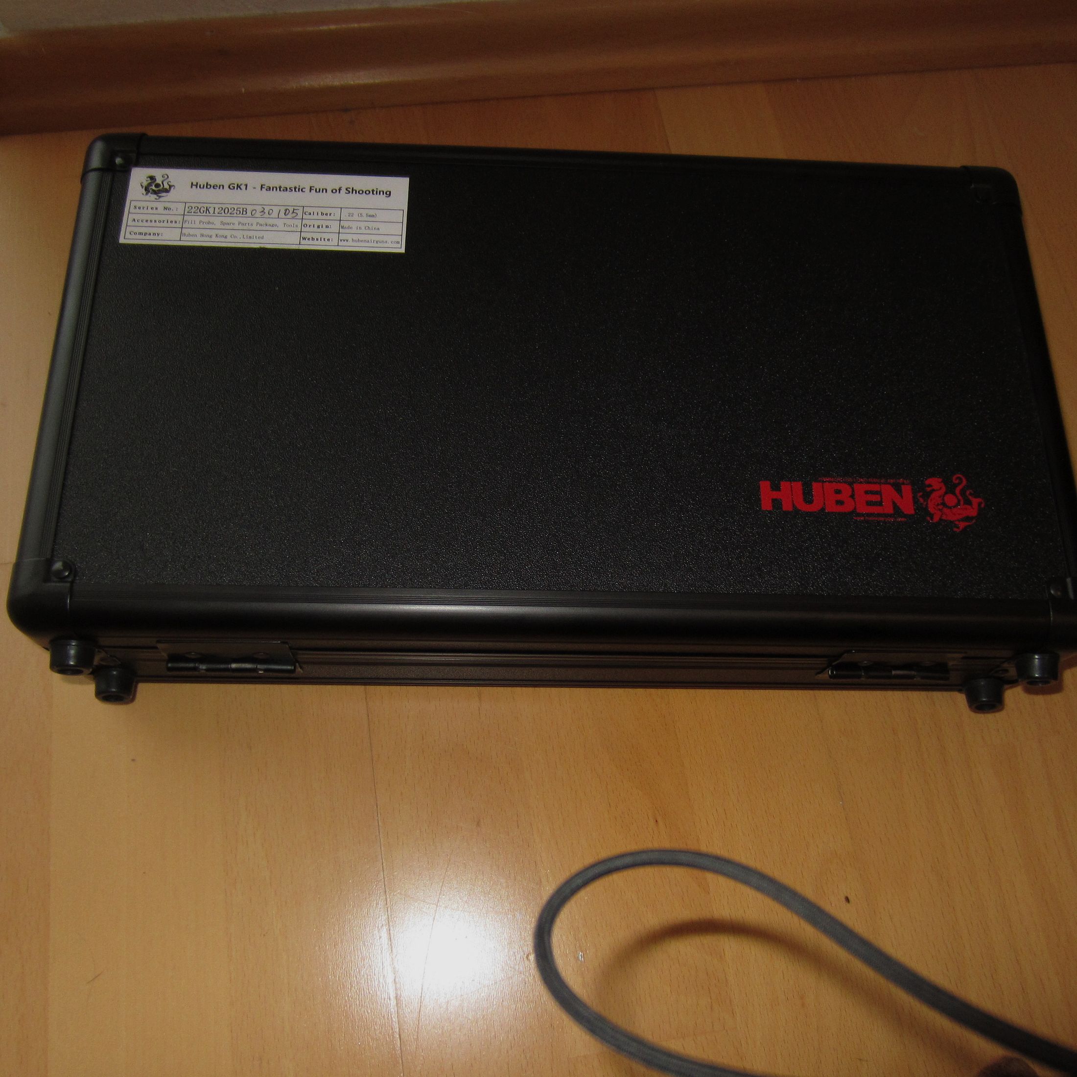 Air pressure pistol Huben GK 1 with matching silencer - as good as new, up to 7.5 Joules