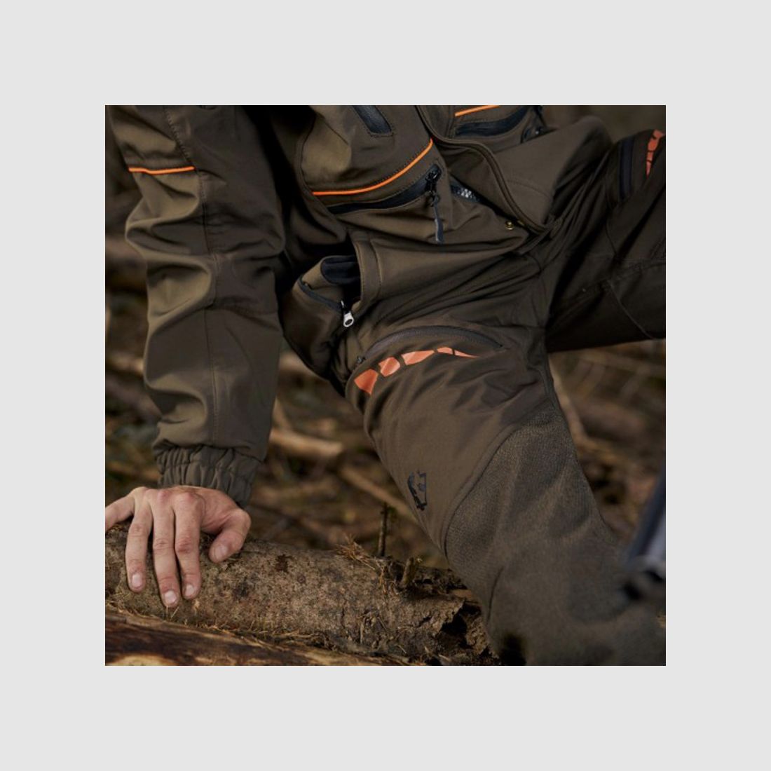 Softshell-Hose New-Tech Grün - Widerstandsfähig und Vielseitig, Bild 4 von 6