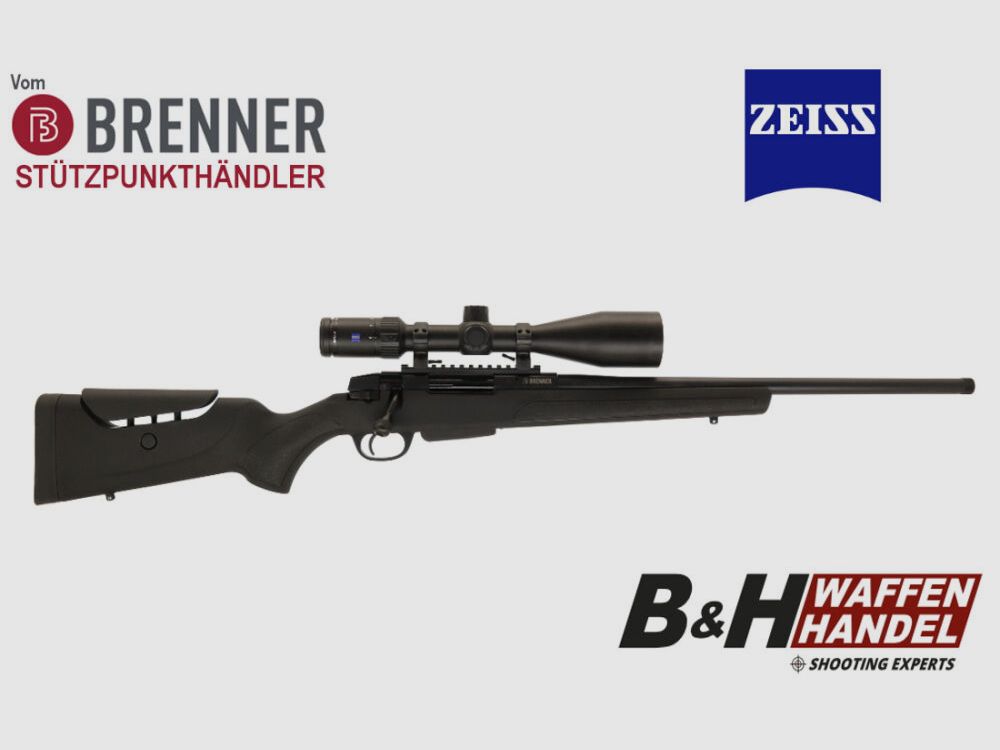 Paquete completo Brenner: Brenner BR20 Polymer con Zeiss V4 3-12x56