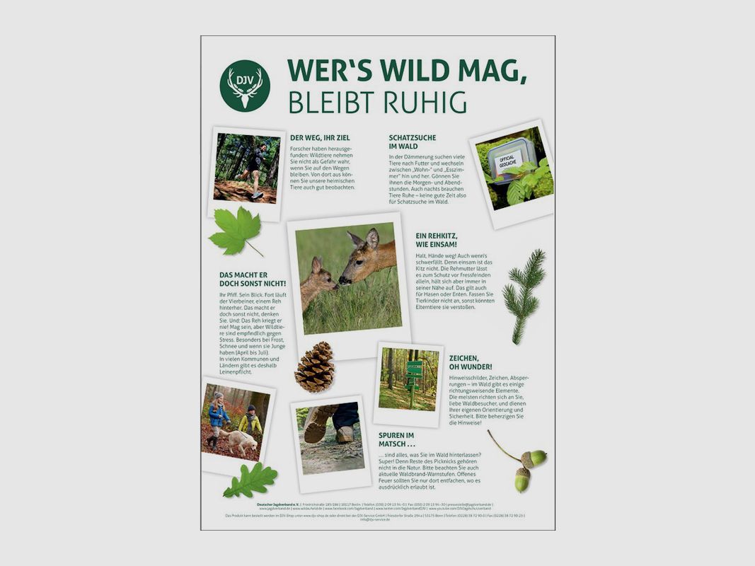 Poster "Wer´s Wild mag" (3 Stück)