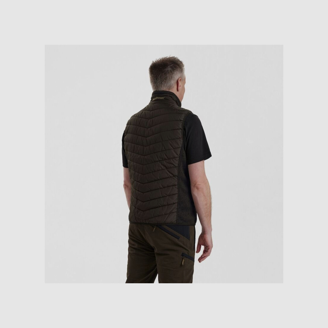 Deerhunter Herren Weste Moor Wattiert mit Strick