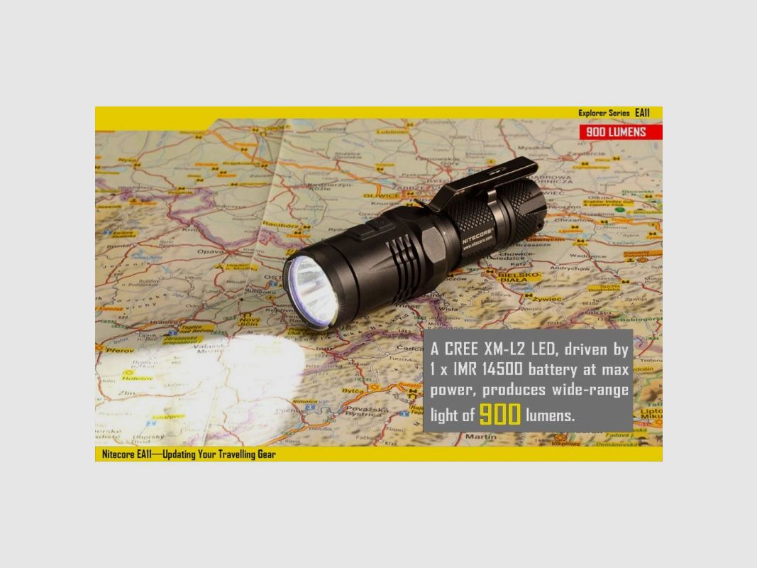 NITECORE EXPLORER CREE XM-L2 U2 900 LUMENÓW