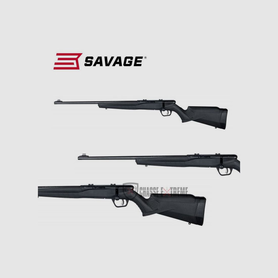 Carabine SAVAGE B22F 21" Gaucher cal 22 Lr
