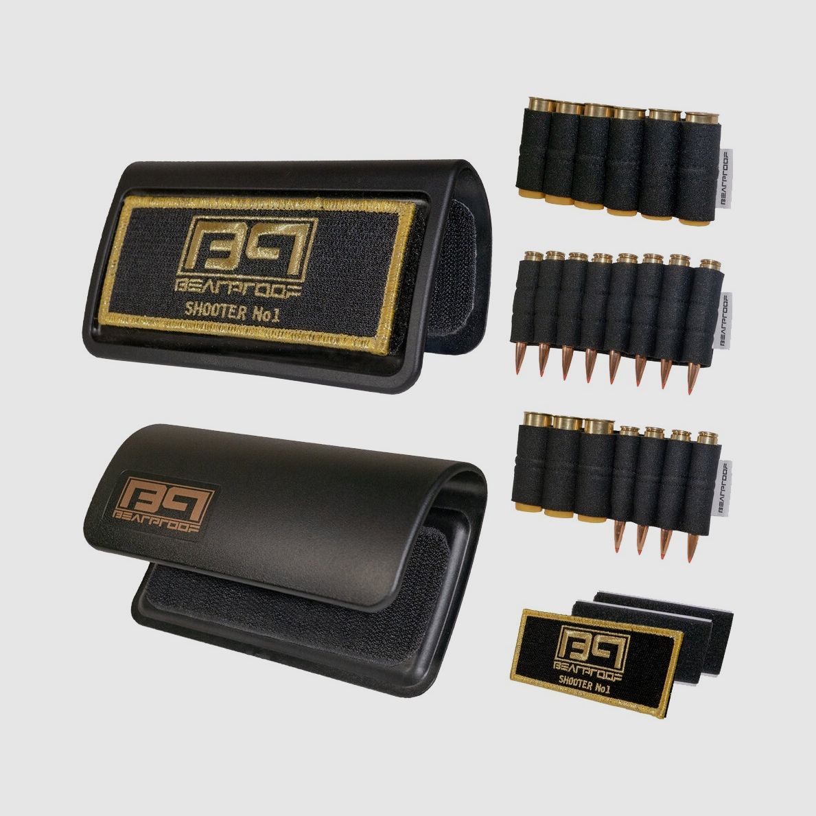 Bearproof Precision Schafterhöhung mit Patronenhalter - schwarz