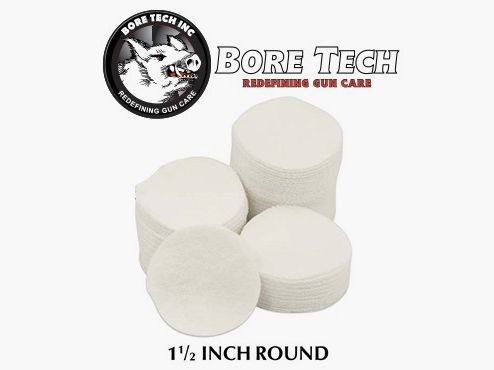 Parches de limpieza BoreTech circulares de 1 1/2» – 1000 uds