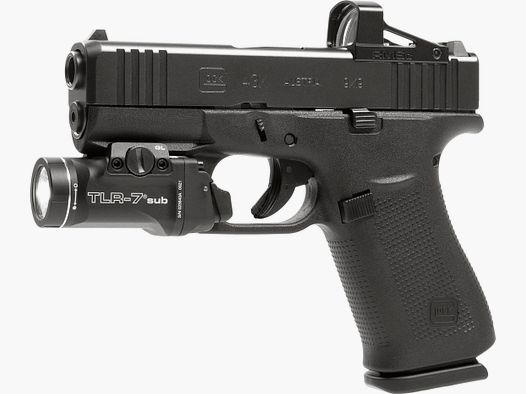 GLOCK 43X R/MOS/FS + mirino a punto rosso + luce tattica