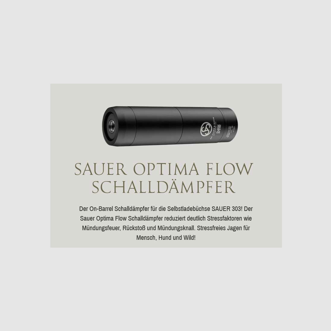 J.P. Sauer & Sohn SAUER S303 SYNCHRO XT Gen II + Optima Flow Schalldämpfer