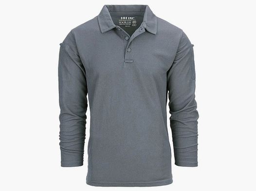 101 INC 101 Inc. Longsleeve Tactical Polo Quickdry wolf grey