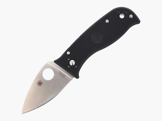 Spyderco Lil' Temperance 3 Black G-10 Plain Messer (C69GP3)
