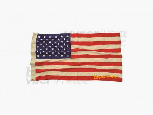 Bandiera americana vintage in tessuto ricamato 150x90cm