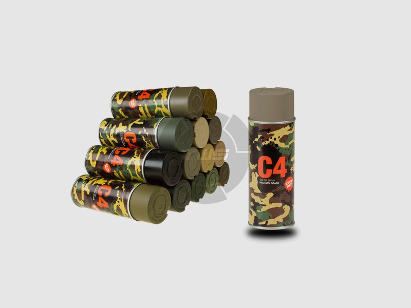 C4 Mil Grade Color Spray – Beigegrau RAL 7006