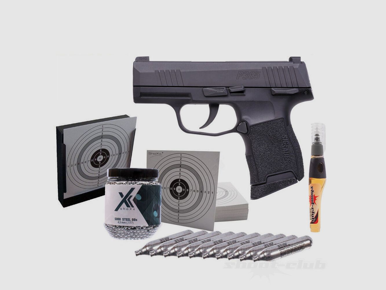 Sig Sauer	 P365 Co2 Pistole im Kaliber 4,5 mm Diabolo im Set