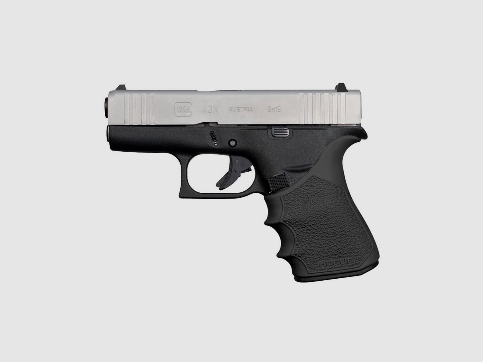 HOGUE HandAll Beavertail Gummigriff für Glock 43X / 48 Schwarz