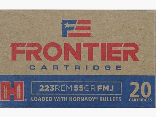 Hornady Frontier .223rem FMJ 55grs - 20 Schuss