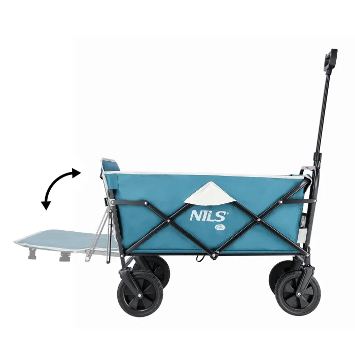 NC1606 Handwagen Donkerblauw 125L Nils Camp, afbeelding 5 van 11