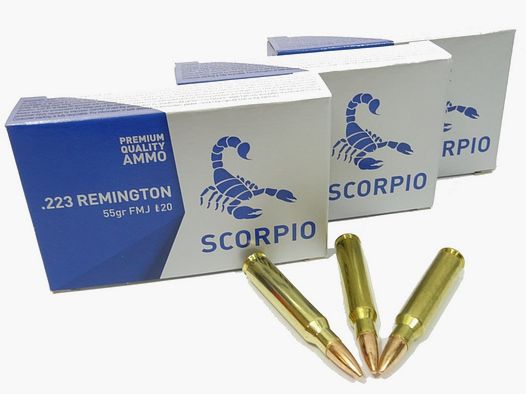 Amunicja kal. .223 Rem FMJ STV 55 gr.