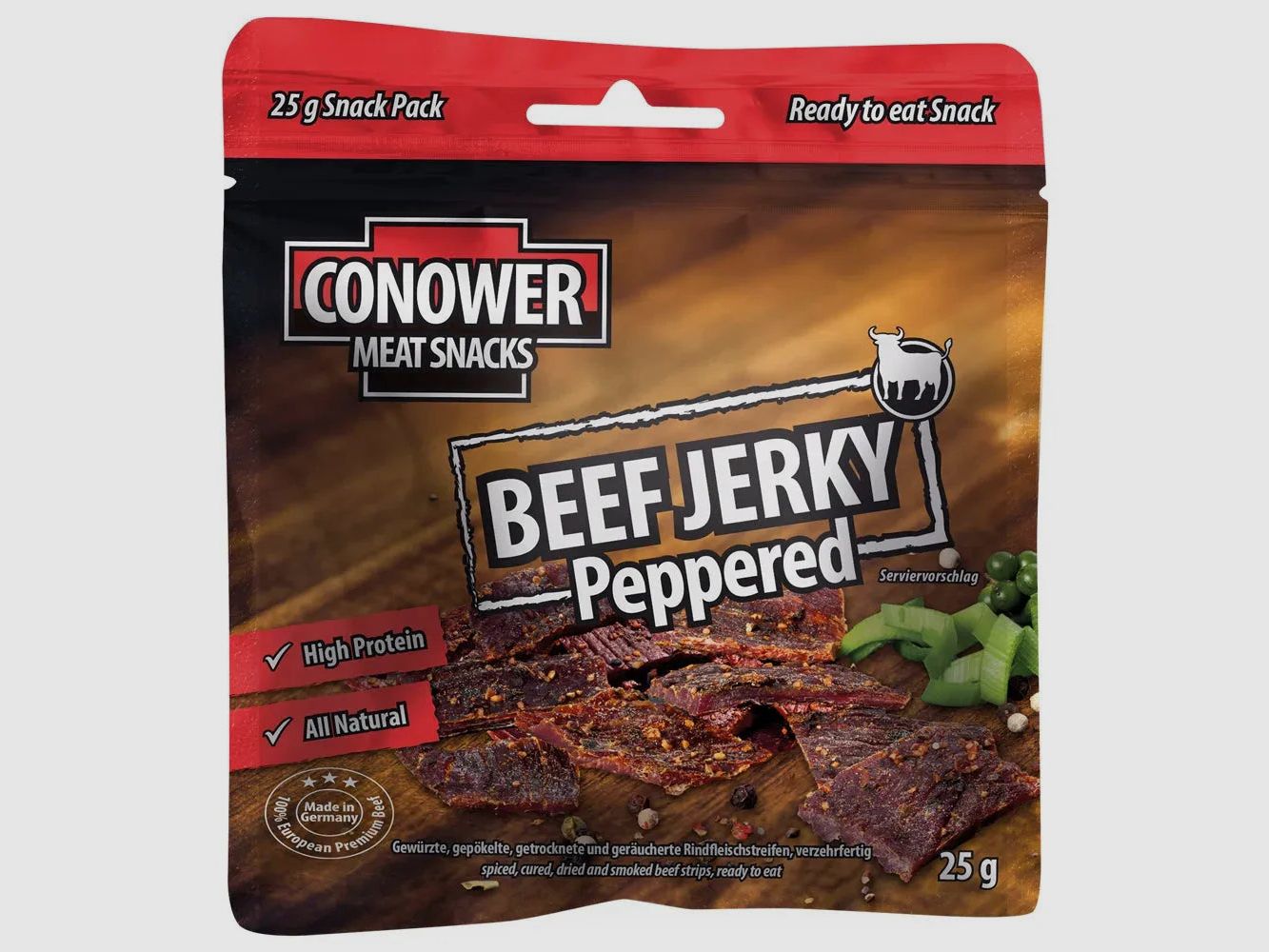 Conower Snacks Beef Jerky Peppered 25 g