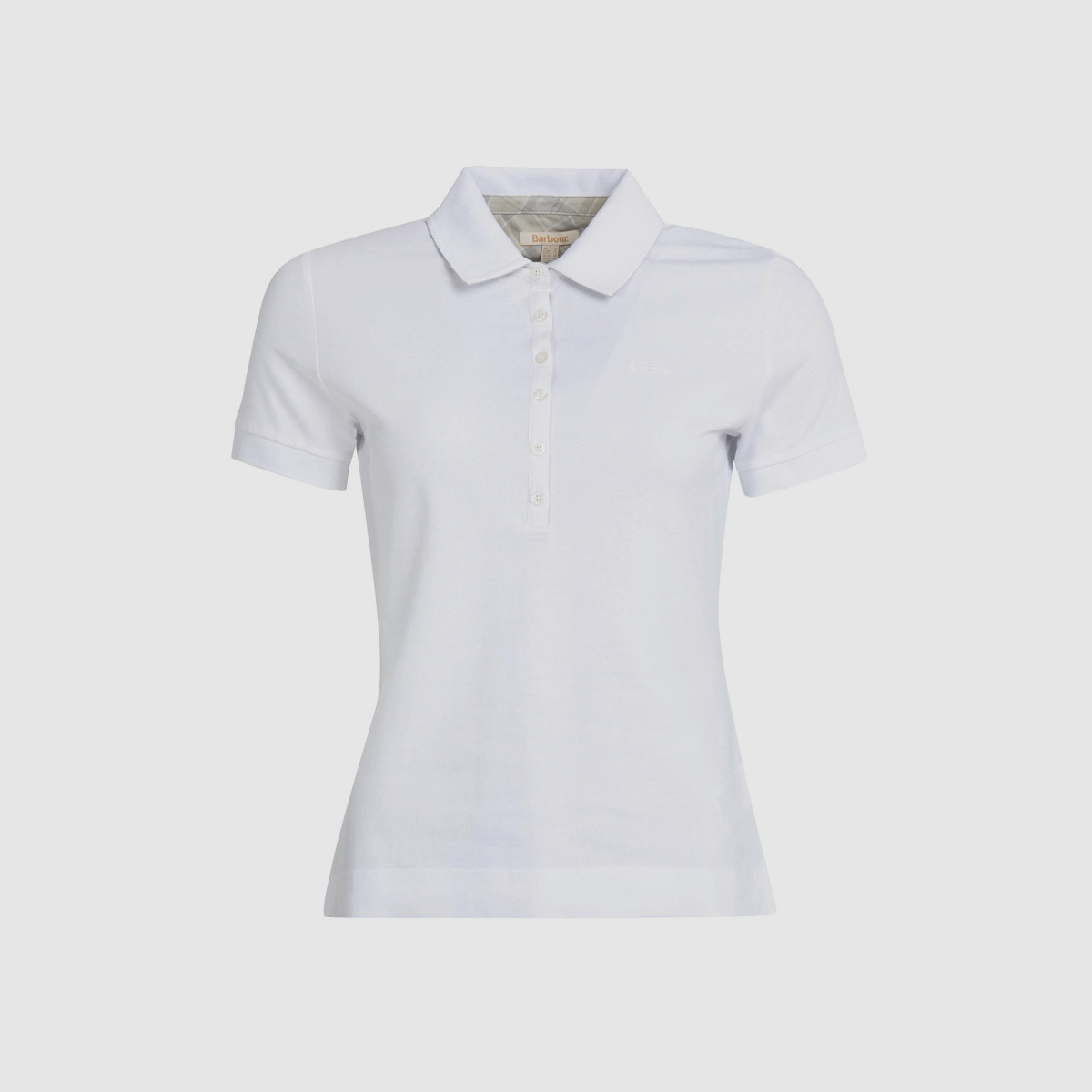 BARBOUR Portsdown Top Poloshirt White/ Silver Birch