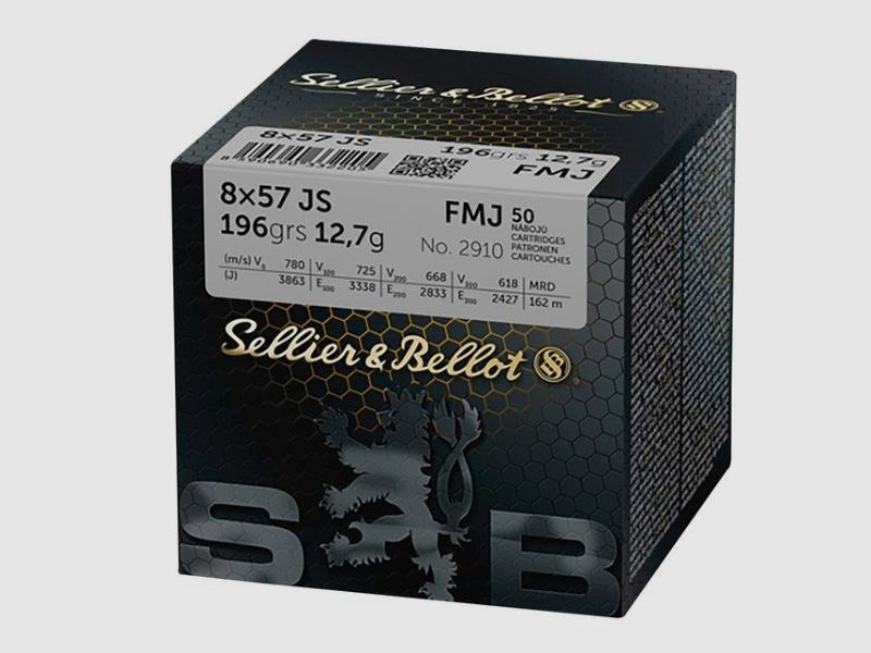 SELLIER & BELLOT - 8x57 iS - 196GRS.FMJ - 50 STÜCK, Bild 1 von 3