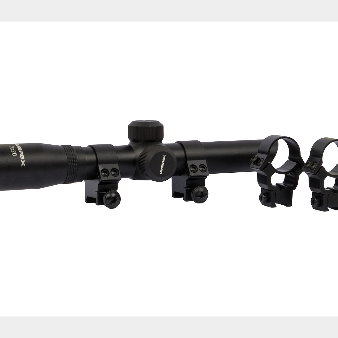 Kurzwaffen Zielfernrohr Umarex 2x20 schwarz Absehen 8 inklusive Weaver-, Picatinny- und hoher 11 mm Montage