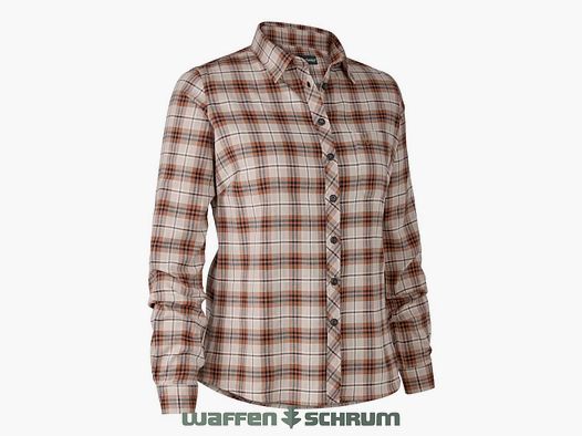 Deerhunter Bluse Lady Louisa Orange Check