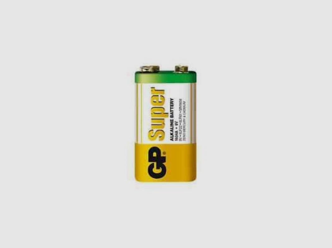 GP SUPER ALKALINE BATTERY 9V