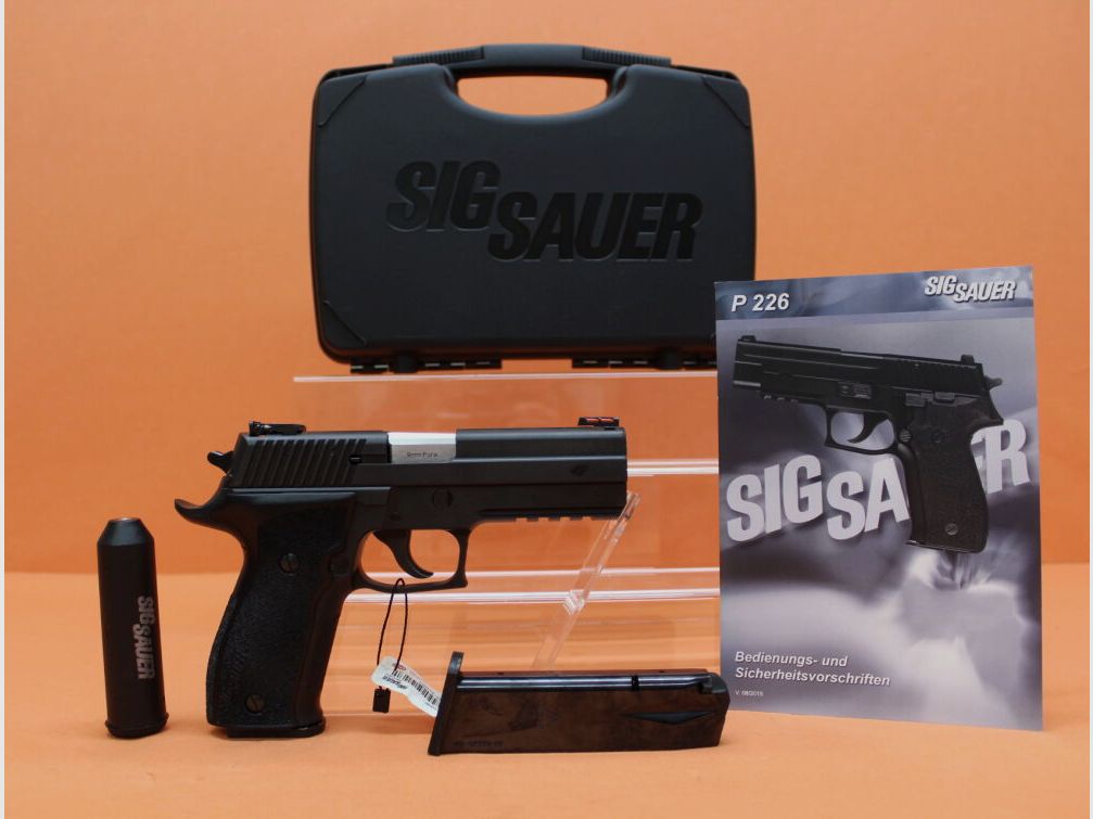 SIG Sauer Ha.Pistole 9mmLuger SIG Sauer P226LDC II 112mm Lauf, Schwarz, incl. Range Package! (9mmPara/9x19)