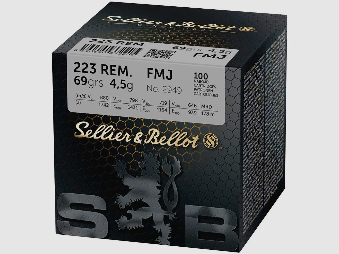 Sellier & Bellot FMJ 69grs - 100szt.