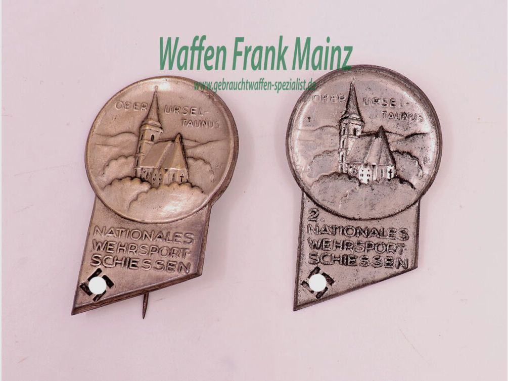 German Various Military Sports Badges NSKK as a Set of 2 Pieces