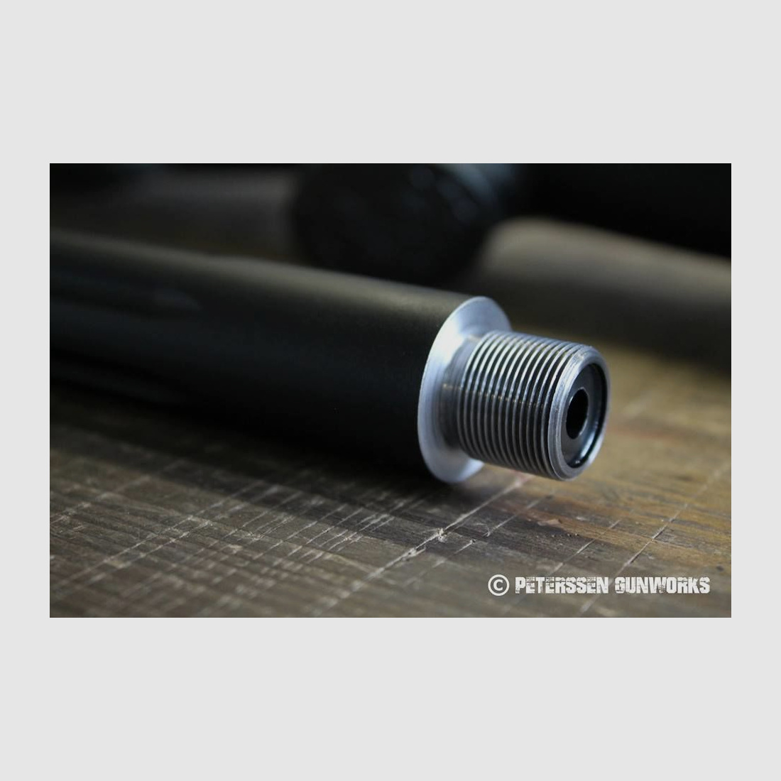 Peterssen Gunworks PGW muzzle thread for your long gun including state proof mark