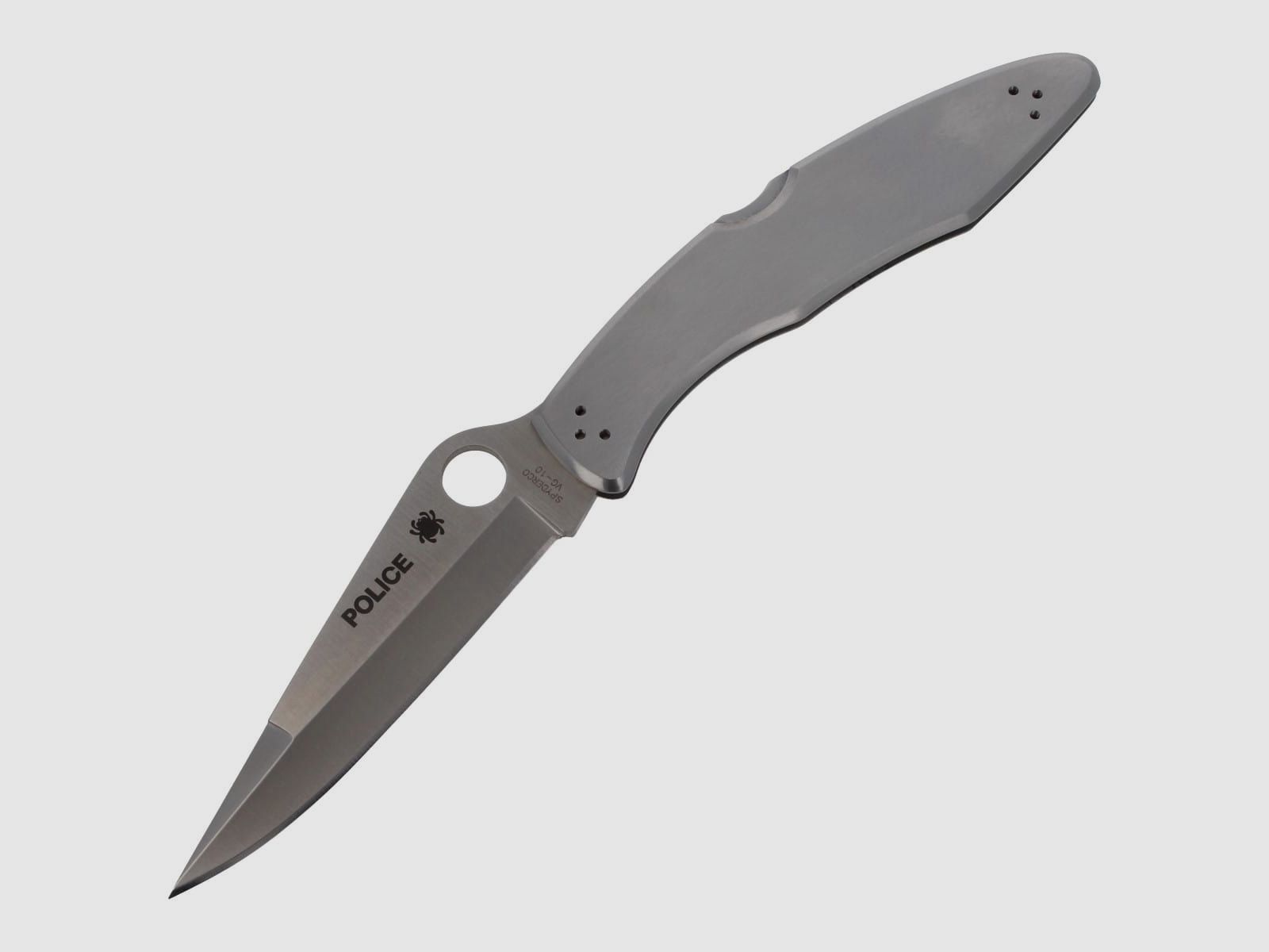 Spyderco Police Model roestvrijstalen mes met glad lemmet (C07P), afbeelding 1 van 3