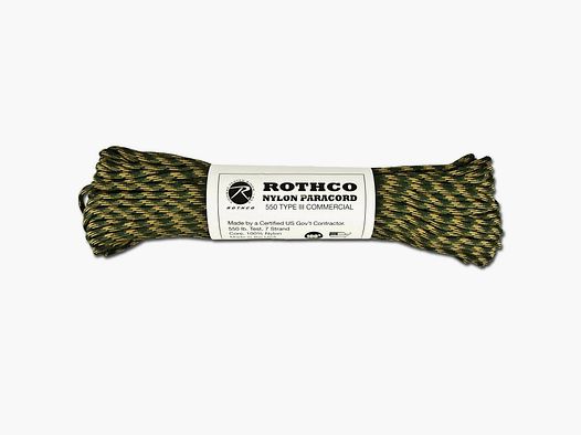 Rothco Rothco Paracord Nylon Type III 550 lbs - 30 Meter / Woodland