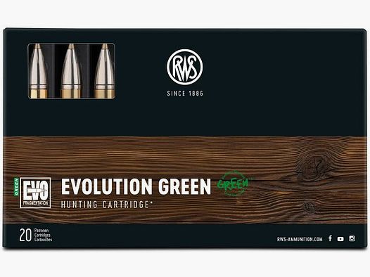 RWS 10.3x68 Mag. Evo Green 13.5 g / 208 gr. - 20 pcs.